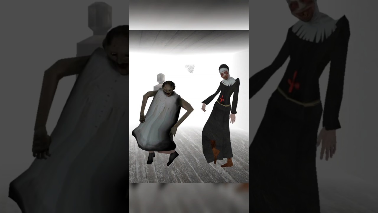 When Granny and Evil Nun on Mood 😂 #shorts #granny #evilnun #horrorgaming #triggeredinsaan