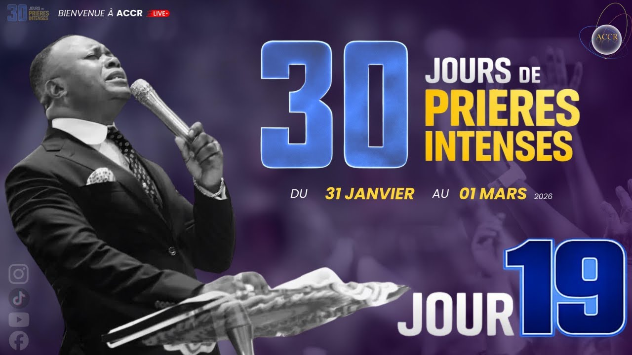 30 JOURS DE PRIÈRES - JOUR 19 I MERCREDI 18 FÉVRIER 2026 I ÉVANGÉLISTE JP MAKANZU