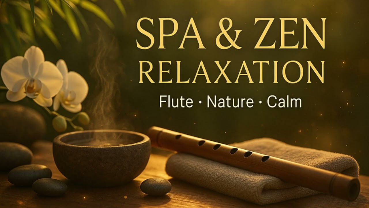 Spa Relaxing Music – Calming Flute & Nature Sounds | Massage, Yoga, Meditation, Stress Relief