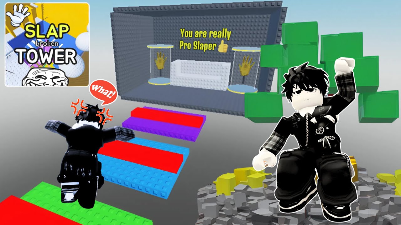 Slap Tower | Mình Đã Phá Đảo Tower Bị Hỏng Nhanh Chóng Và Gặp Troll