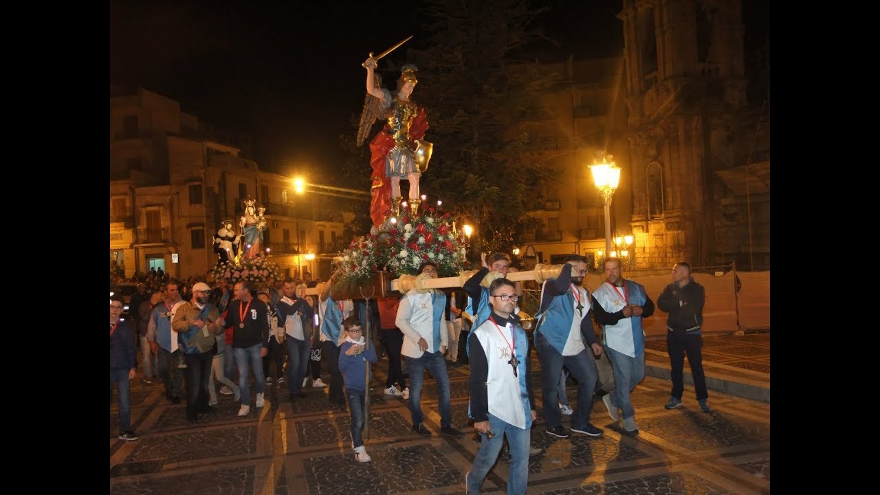Bisacquino (PA): Processione di San Michele Arcangelo e Maria SS. del Rosario, 6.10.2019.