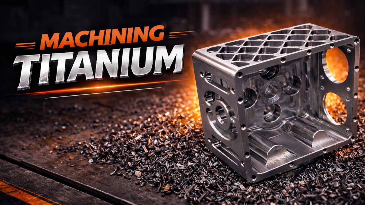 CNC Milling Job Shop Work - Giving This Titanium Some Aerospace