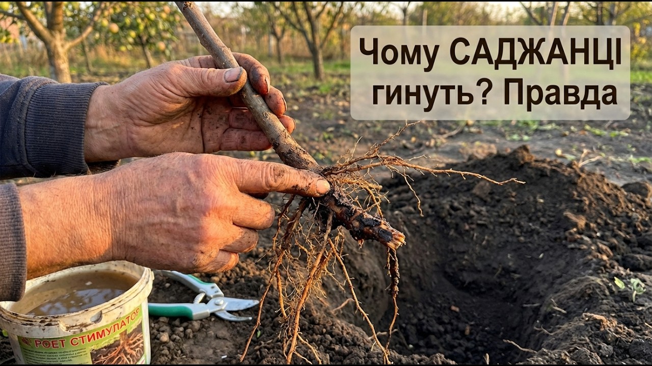 ЧОМУ ВАШІ САДЖАНЦІ ГИНУТЬ? Гірка правда