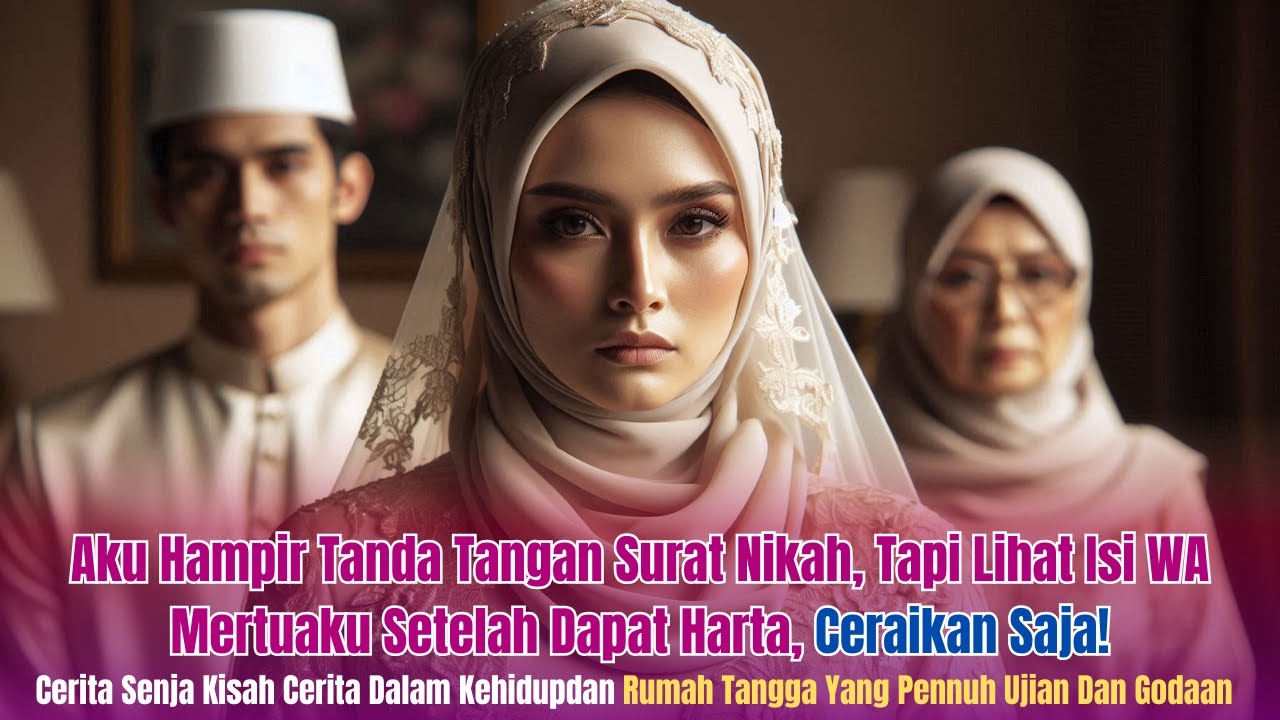 Aku Hampir Tanda Tangan Surat Nikah, Tapi Lihat Isi WA Mertuaku Setelah Dapat Harta, Ceraikan Saja!