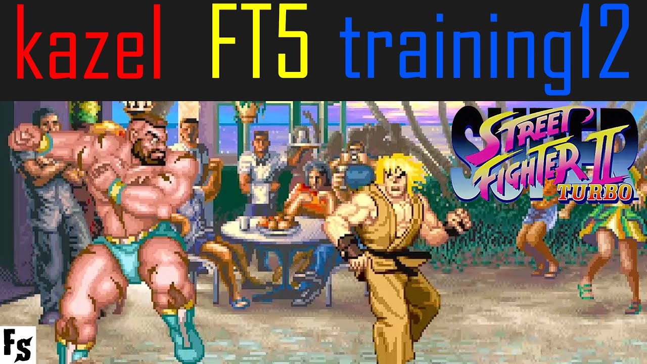 Super Street Fighter 2 Turbo - kazel [Zangief] vs training12 [Ken] (Fightcade FT5)
