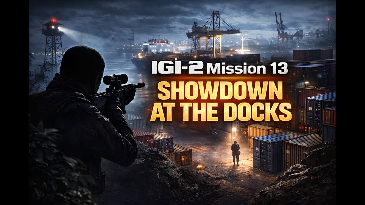 IGI-2 Covert Strike Mission 13 – Showdown at the Docks Full Gameplay | Perfect Stealth