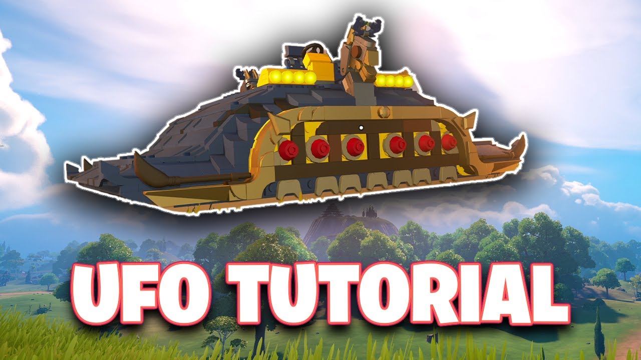 *NEW* How to Build a fully functional UFO in LEGO Fortnite