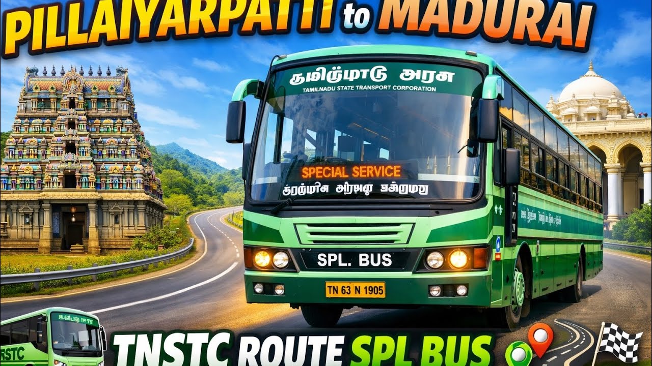 🚌 TNSTC Route Spl 🚌 Pillaiyarpatti 🚌 Stand to Mattuthavani 🚌 Stand, Madurai 💥 Via Tirupattur Melur 🚌