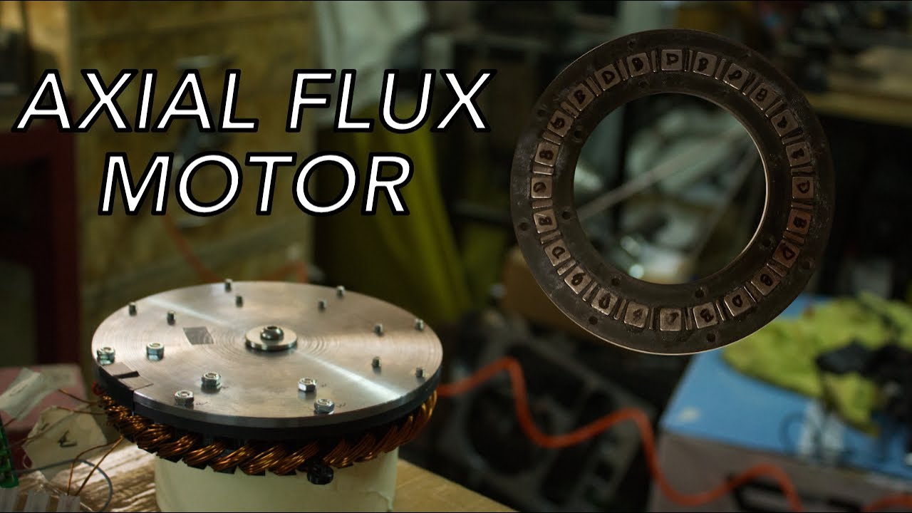 Homemade Axial Flux Motor (3D Printed & Machined) V3