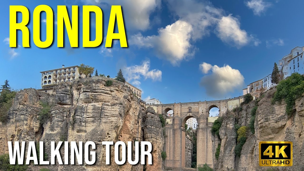 Beautiful RONDA Spain 4K Walking Tour - Amazing Views