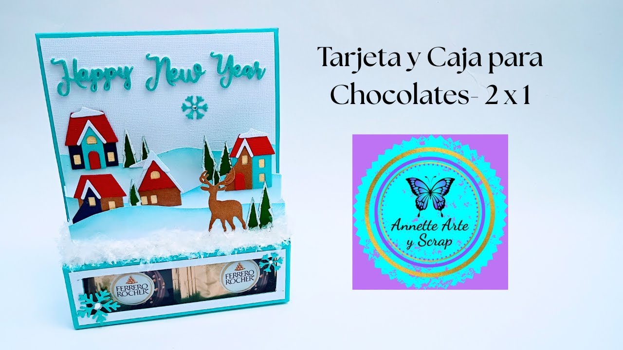Tarjeta y Caja para Chocolates- 2 x 1