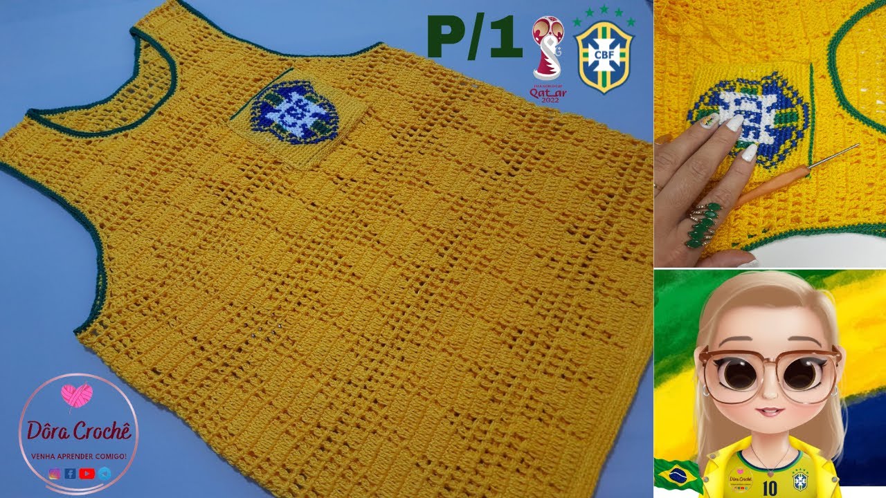 CAMISETA REGATA DO BRASIL | PARA ADULTO | PARTE 1/2