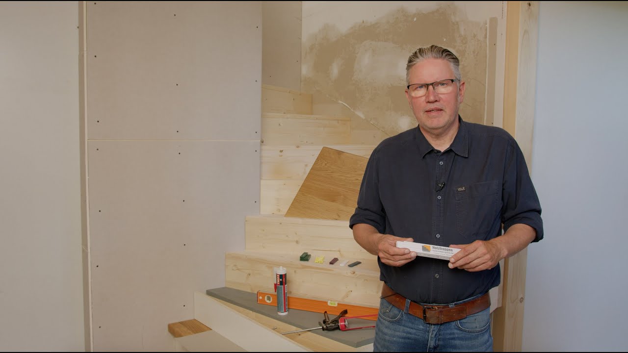 So montierst Du Deine Stufen auf einer Betontreppe - Schritt für Schritt Anleitung