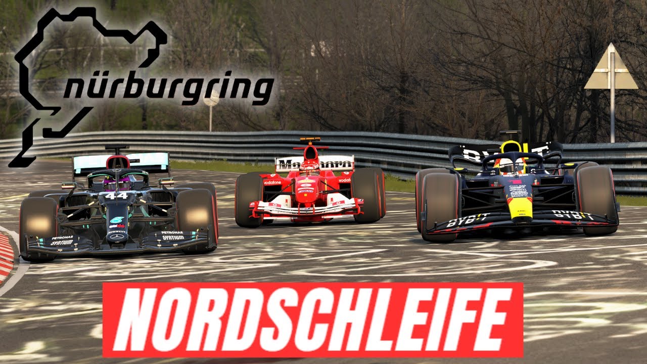 MERCEDES W11 vs RED BULL RB19 vs FERRARI F2004 at NORDSCHLEIFE
