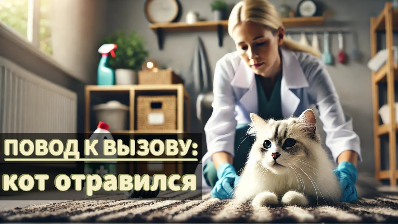 Повод к вызову: кот отравился