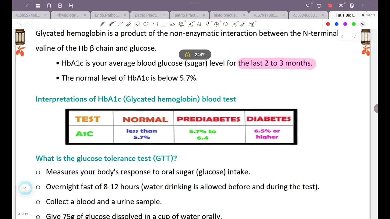 Tut 1 bio: diabetes mellitus and hypoglycemia