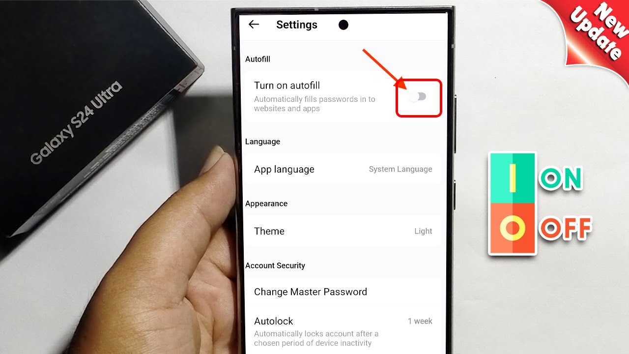 How To Enable/Disable Password Autofill On Samsung Galaxy S24/S24+/S24 Ultra