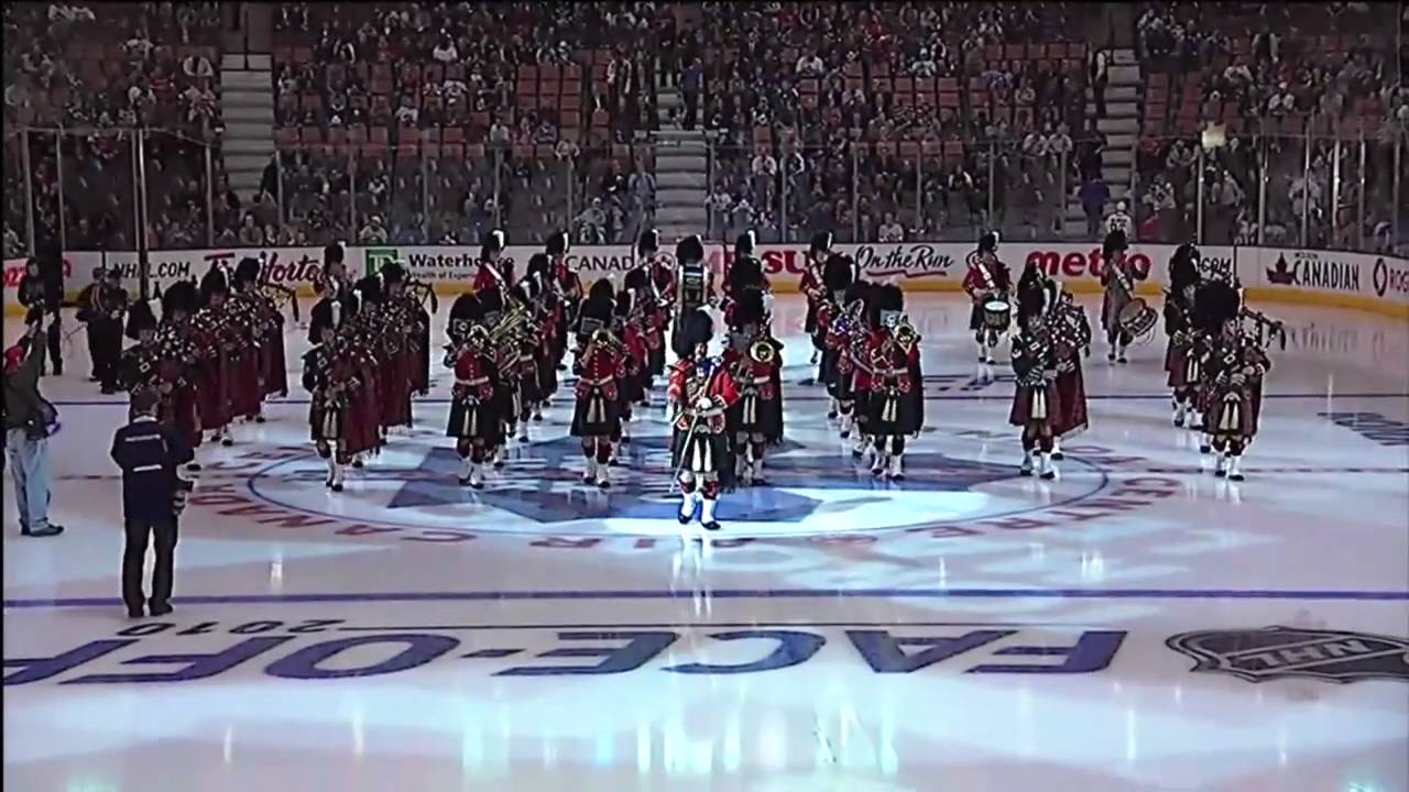 Toronto Maple Leafs Home Opener - The 48th Highlanders - Oct 7th 2010 (HD)