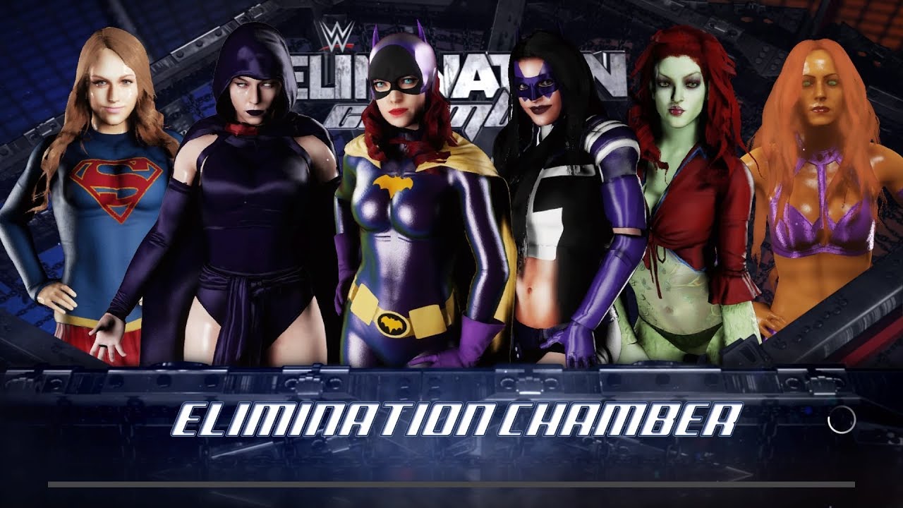 WWE 2K18 DC Superheroines - Requested Elimination Chamber Match