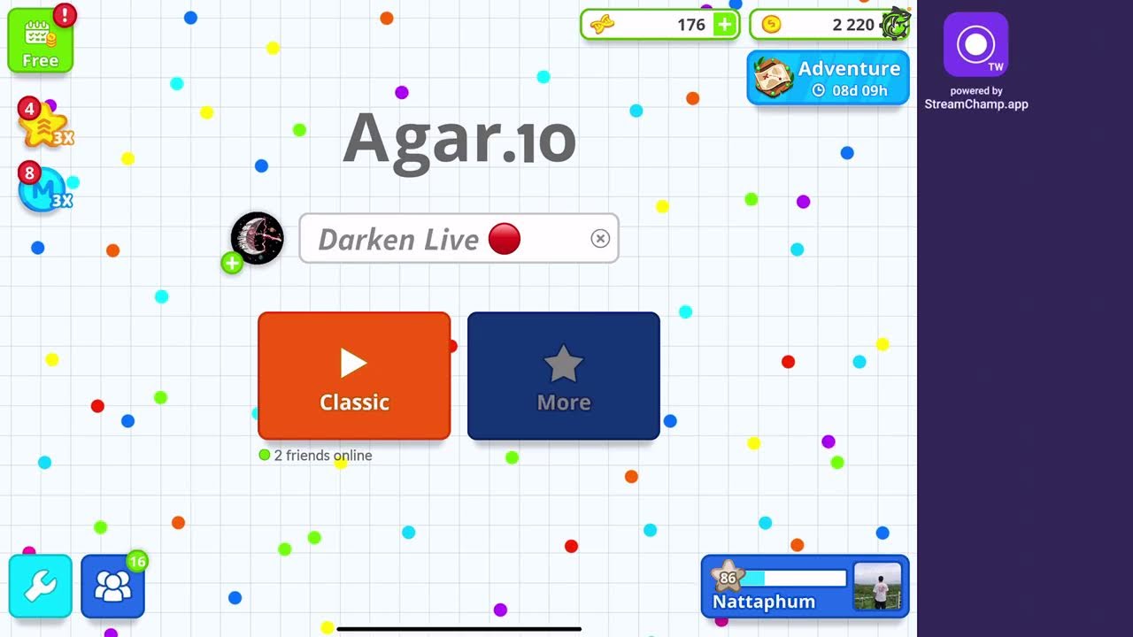 Darken Agario Live Road to 1k Sub【Agar.io Mobile】Ap South east #agario