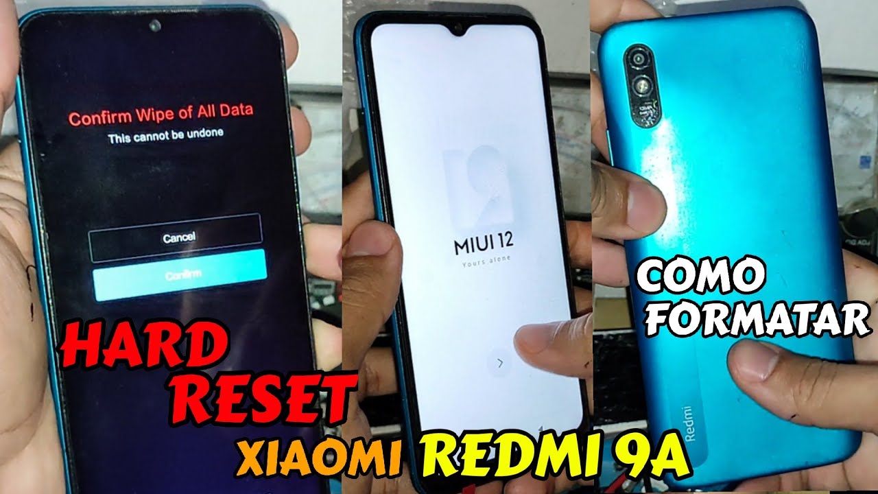 HARD RESET XIAOMI REDMI 9A, COMO FORMATAR, ZERAR, RESTAURAR, RESETAR, LIMPAR MEMÓRIA CHEIA...