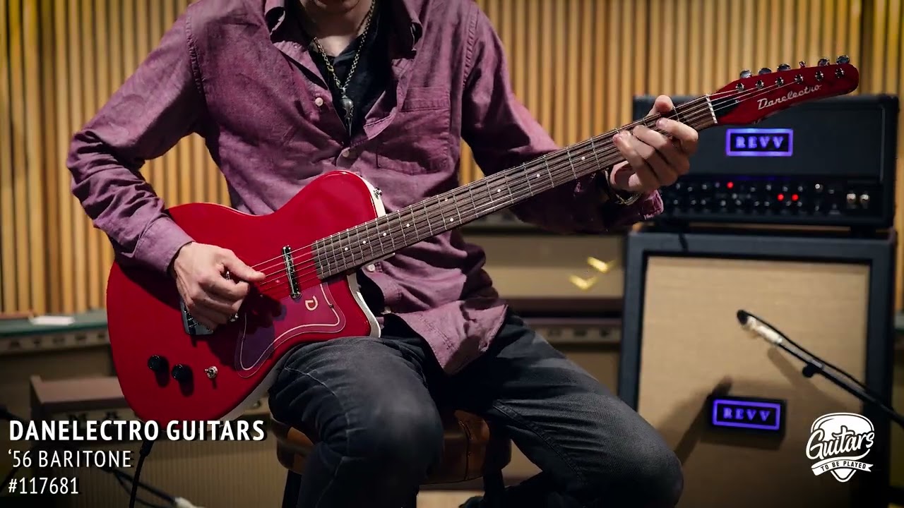 Danelectro Baritone Guitar | Red | #117681
