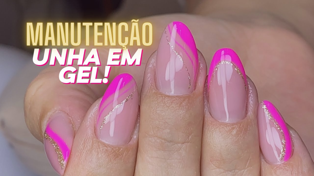 Manutenção Unha de Gel! Dica para quem tem dificuldade em traços finos.