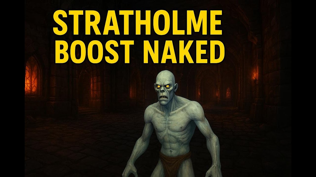 WoW Classic Anniversary Naked Mage Stratholme Boost For The First Time Ever!!!!!!!!