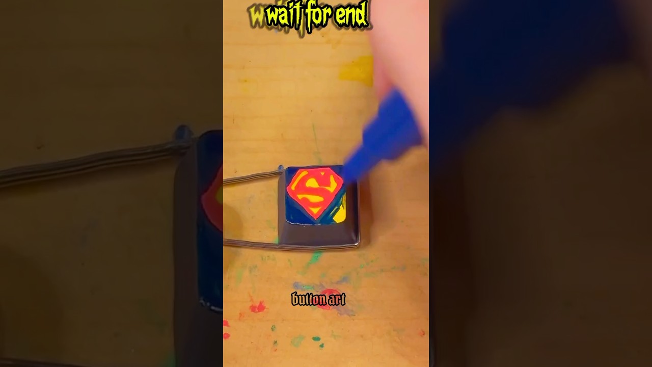 Superman logo on keyboard button