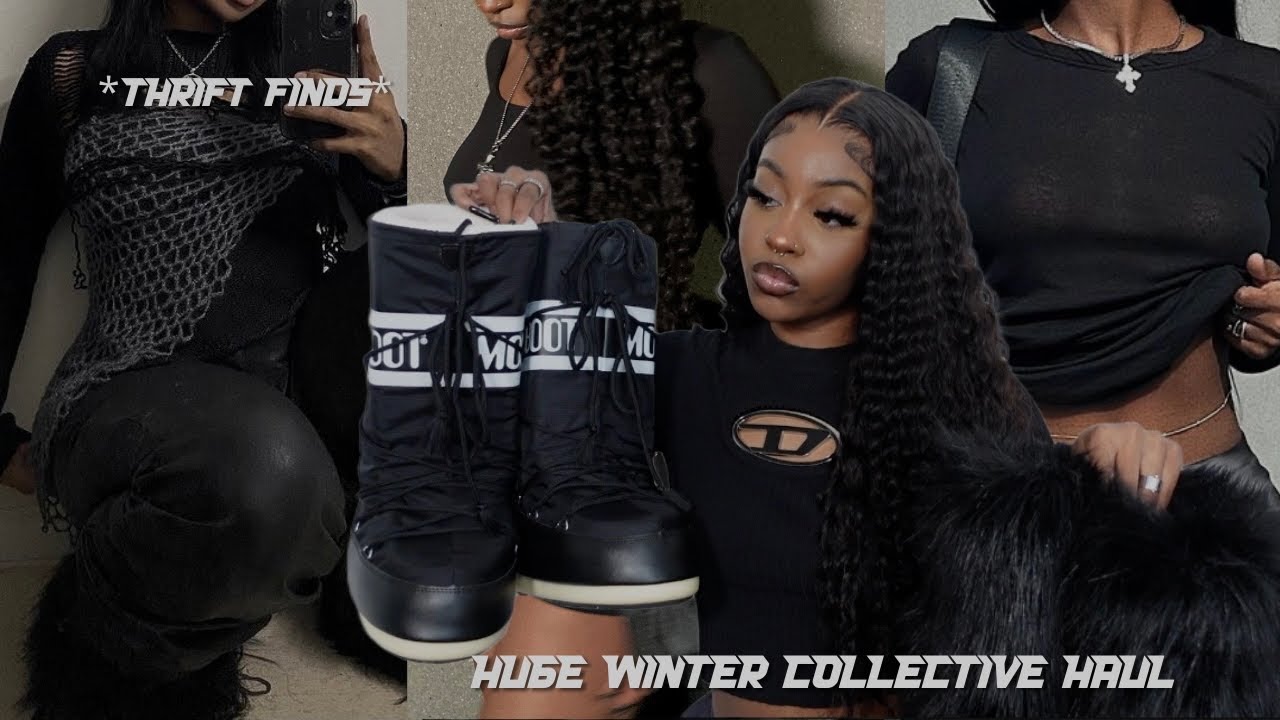 huge winter collective haul | thrift haul, amazon finds and moree *favorite winter trends*