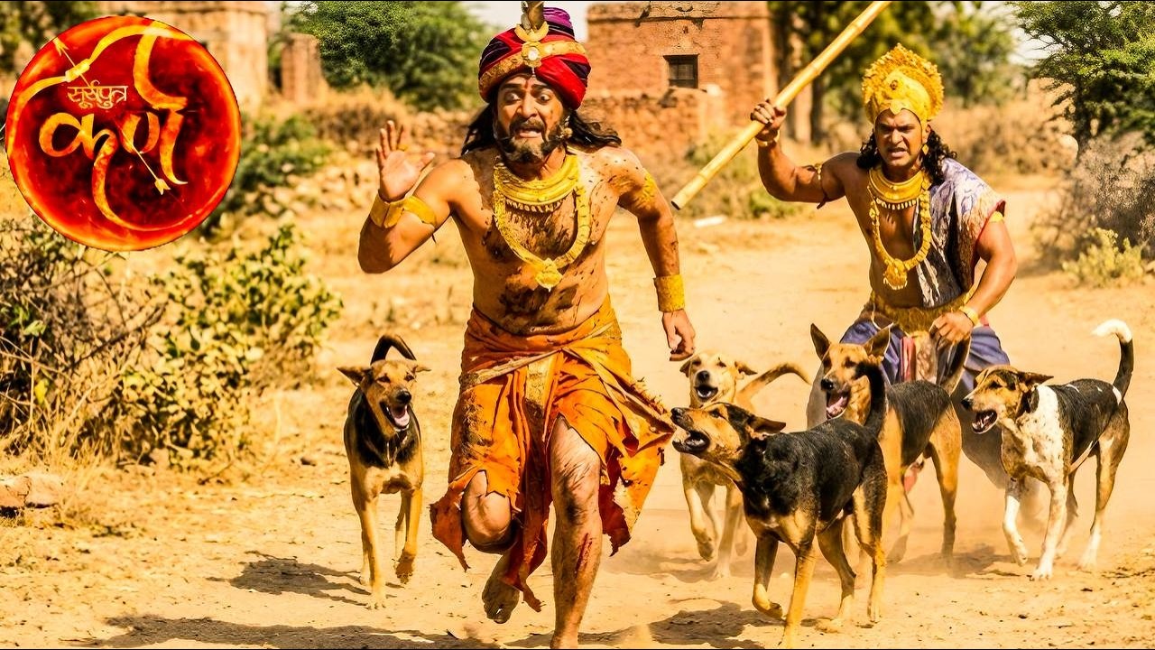 भीम के गुस्से से डरकर शकुनि के पीछे पड़ गए कुत्ते  || Suryaputra Karn ||