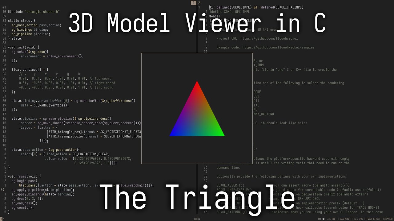 Making a 3D Model Viewer in C | Ep. 2