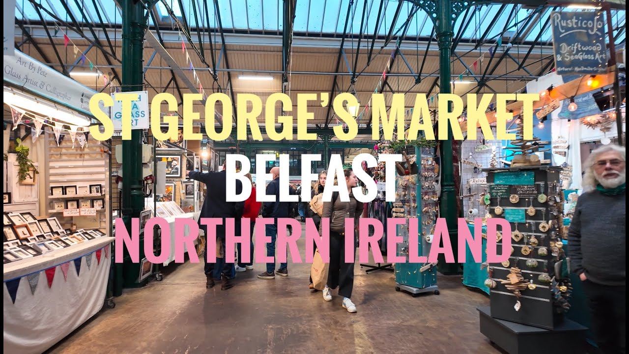 St George's Market, Belfast, Northern Ireland - Saturday 18th January 2025 Walk through #belfast
