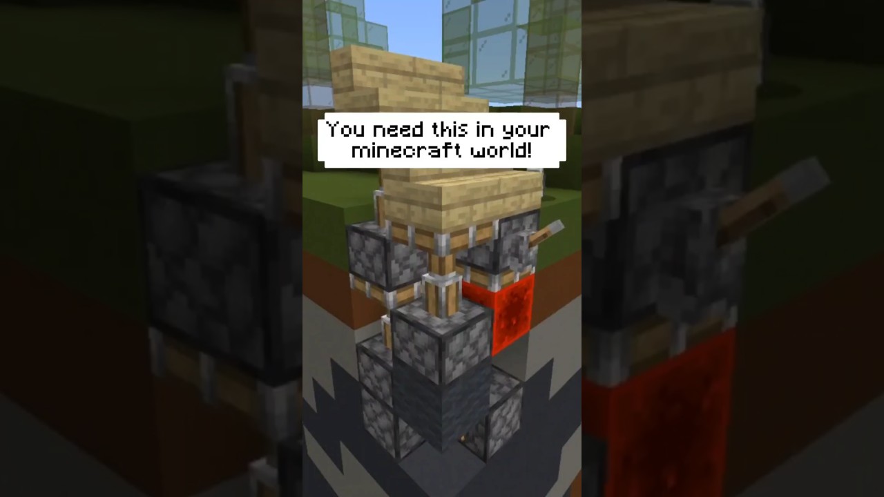 Minecraft Easy Redstone Hidden Staircase Doorway 