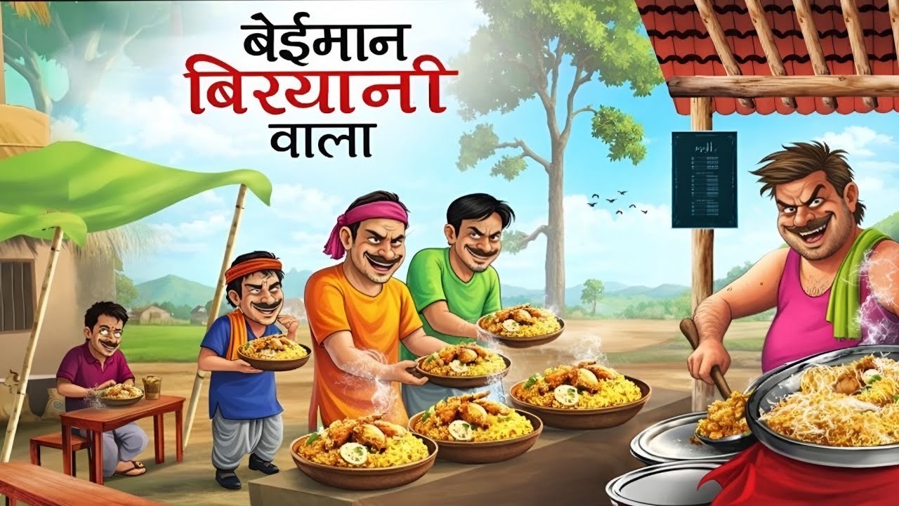 बेइमान बिरयानीवाला | Garib Biryaniwala | Hindi Kahaniyan | Cartoon Story | Moral Story