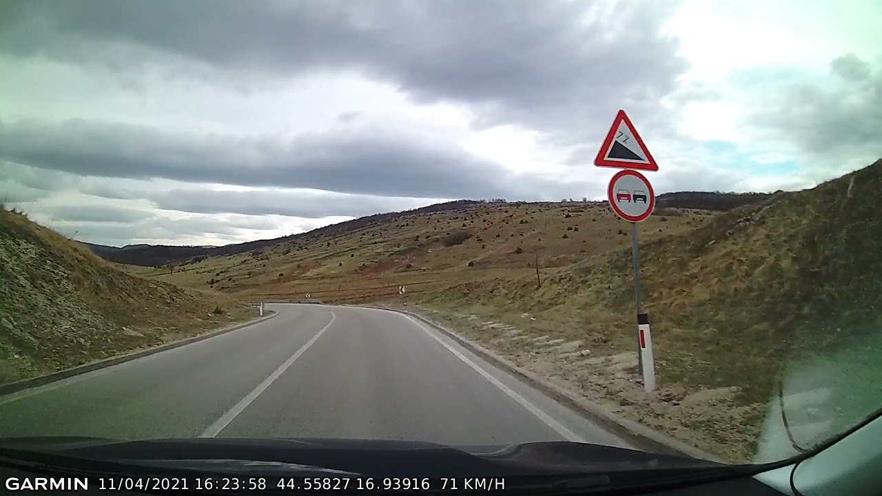DRIVE #1492: Banja Luka-Livno (Bosnia and Herzegovina) (timelapse 4x) *Read Description*