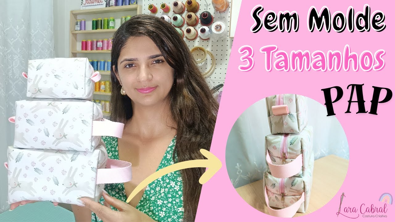 Nécessaire Box à Mais Fácil de Fazer - Com 3 Tamanhos Diferentes✨✨