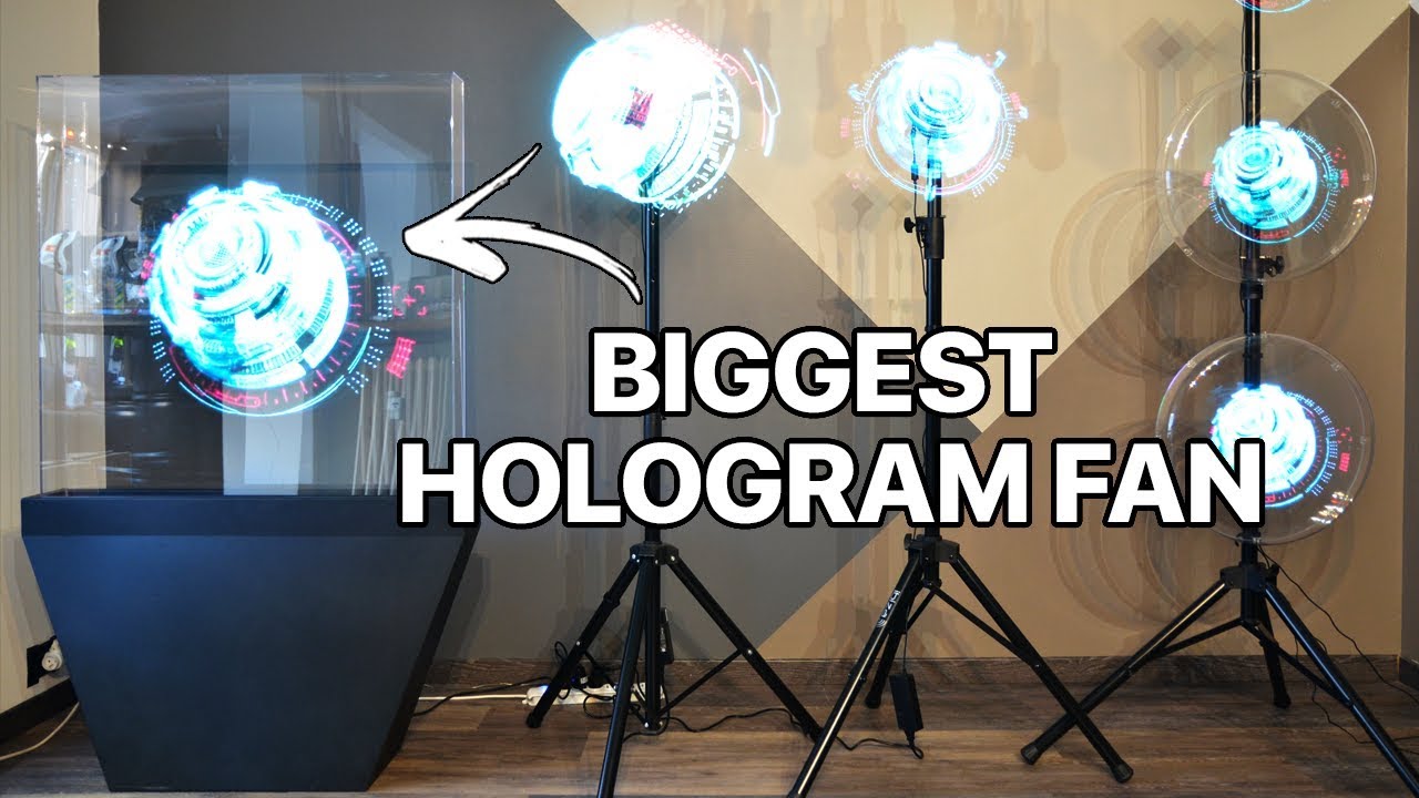 Hologramme de 90cm! La plus grande hélice holographique de France