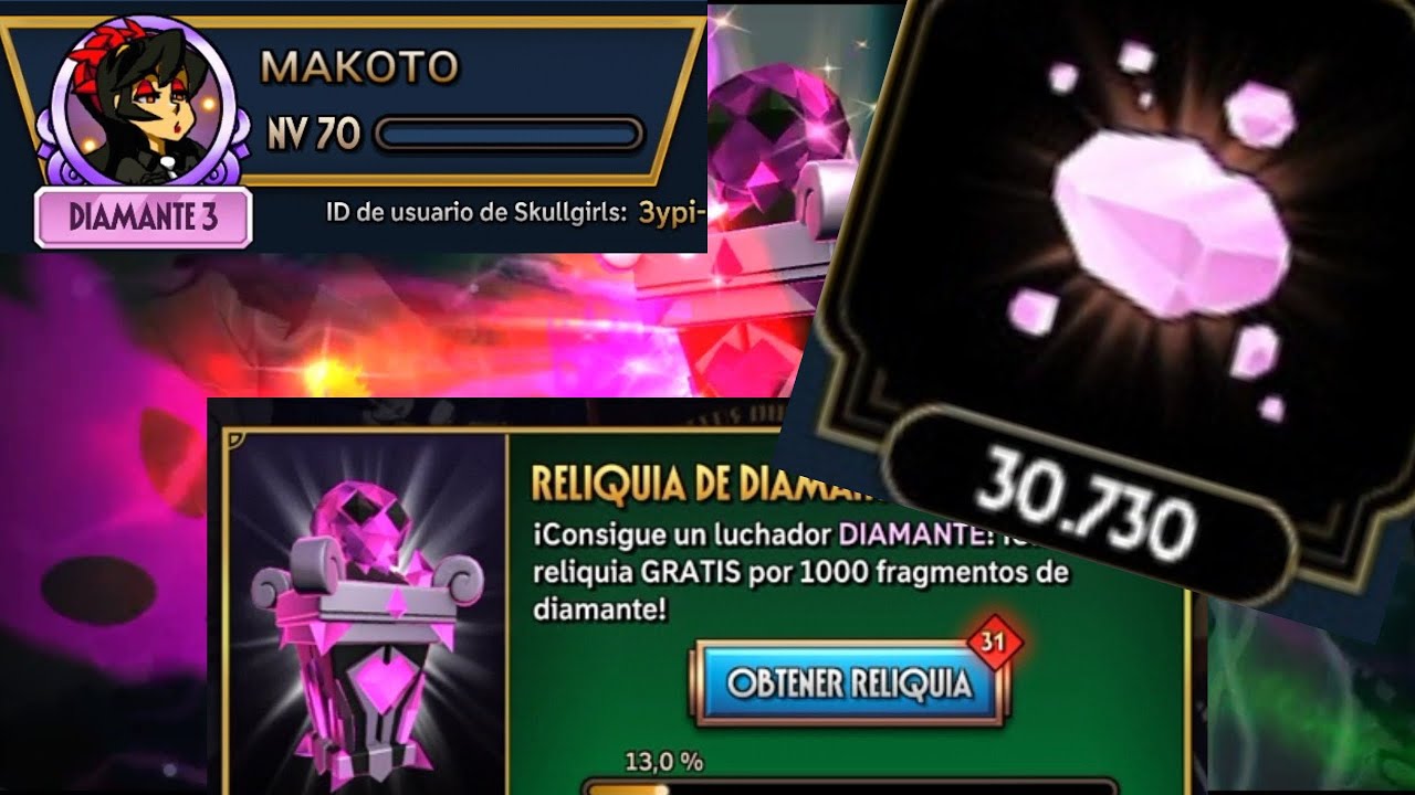☠️SKULLGIRLS MOBILE - MÁS DE 30 RELIQUIAS DE DIAMANTE!!! - FELIZ AÑO NUEVO 💎✨
