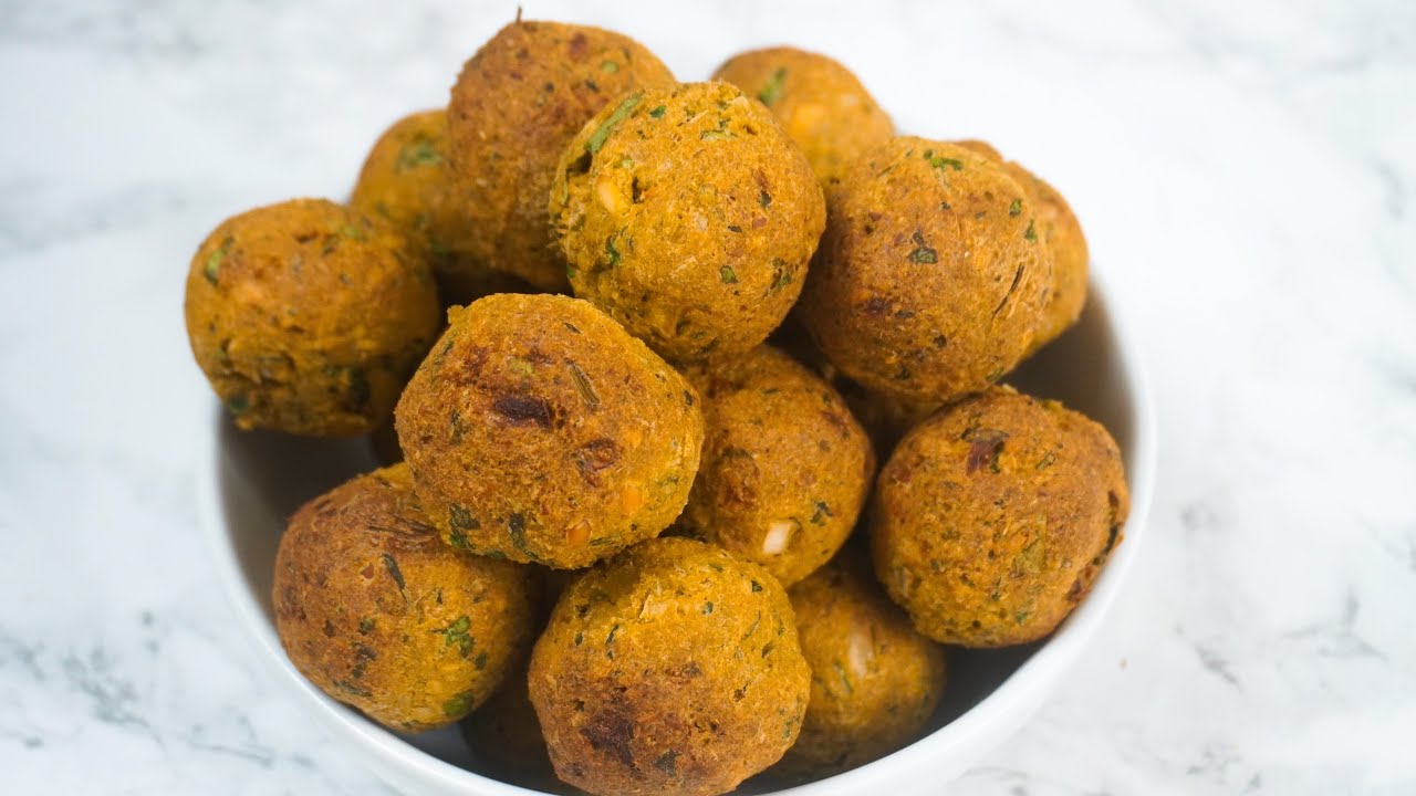 FALAFEL de GARBANZOS 🌯 sin grasa || Receta VEGANA 2020 🌱