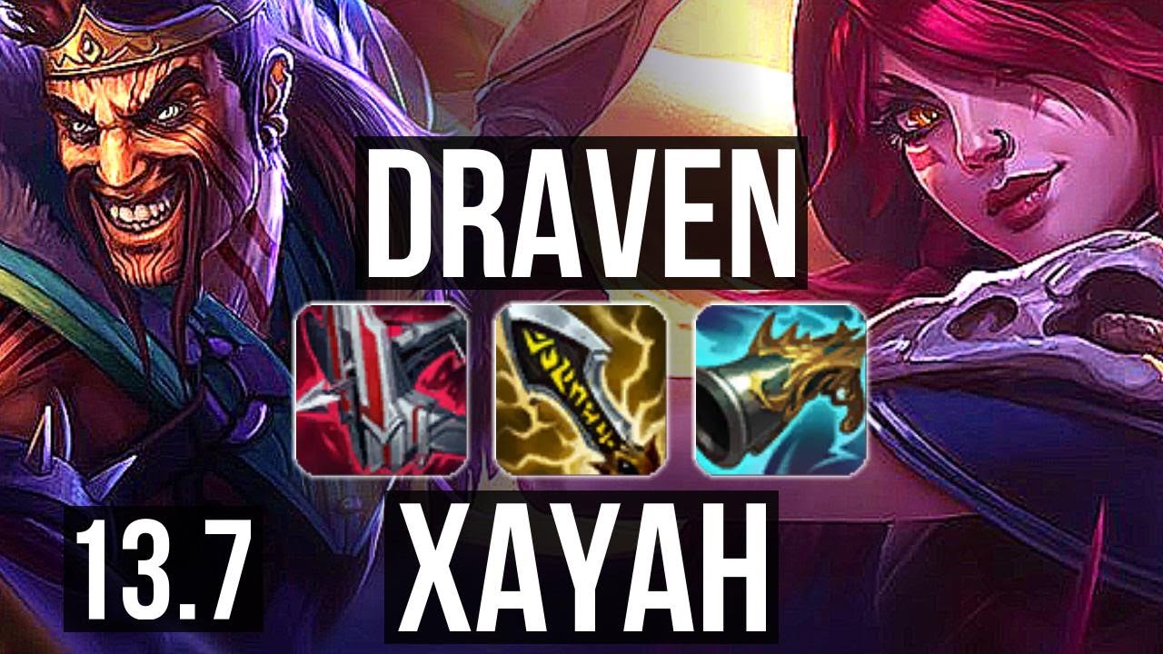 DRAVEN & Nautilus vs XAYAH & Zyra (ADC) | Quadra, 2.2M mastery, 1100+ games | KR Grandmaster | 13.7