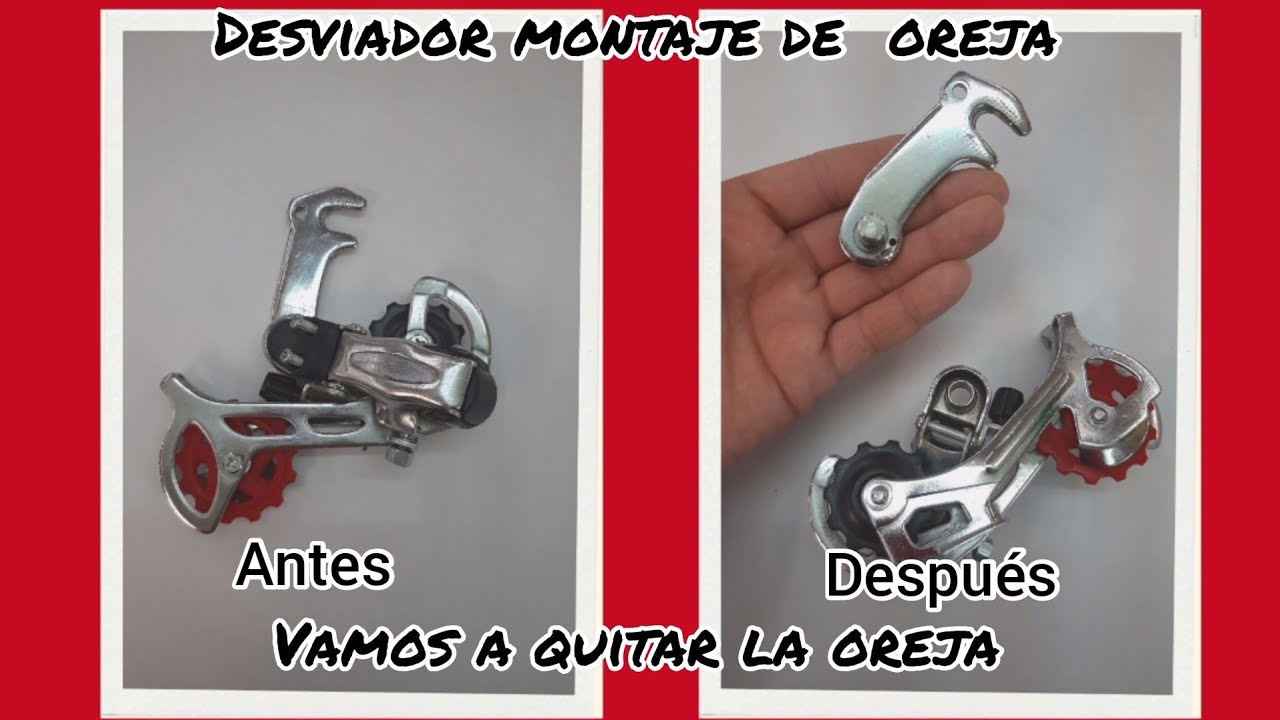 Desviador, ¿montaje de oreja funciona para el de tornillo?