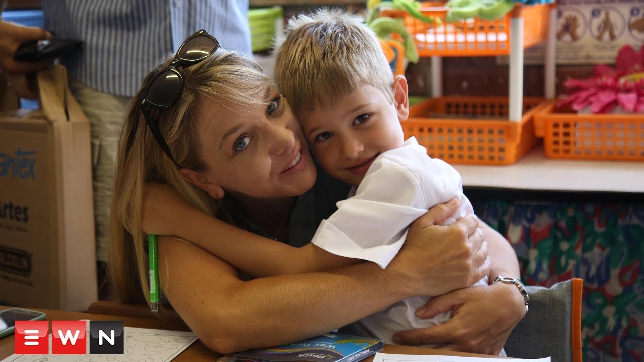 Bright-eyed and bushy-tailed, these grade ones are ready for school