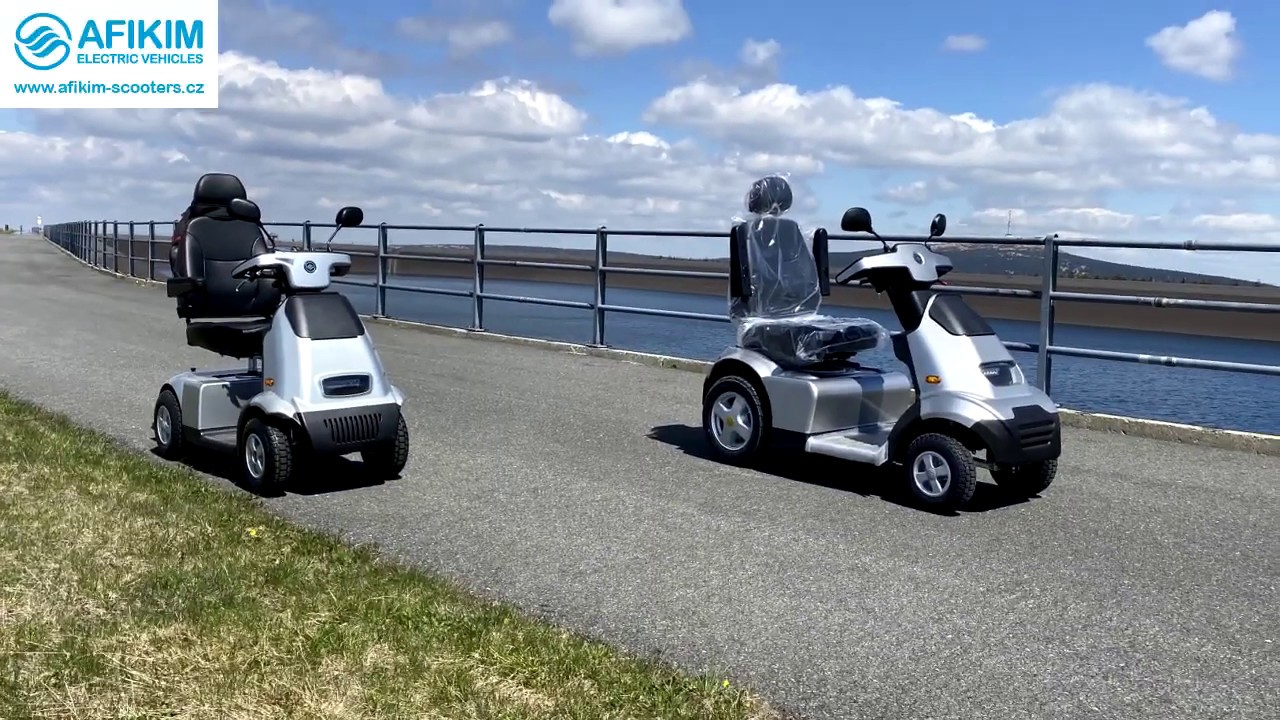 Elektrický skútr Afiscooter S4 (model 2020) - Vyjížďka na Dlouhé stráně v Jeseníkách