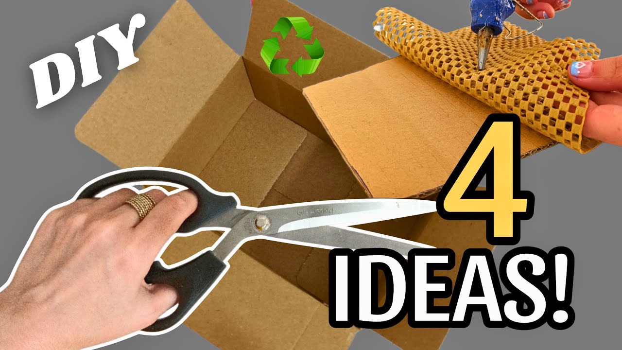 Transforming Cardboard & Waste Material♻️: 4 Super Genius Recycling Ideas That Will Amaze You