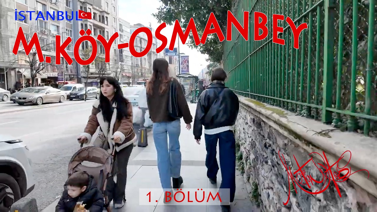 1Adım adım İSTANBUL/ M.Köy, Şişli, Osmanbey, Nişantaşı büyük yürüyüş-1 / 4K Walking Tour