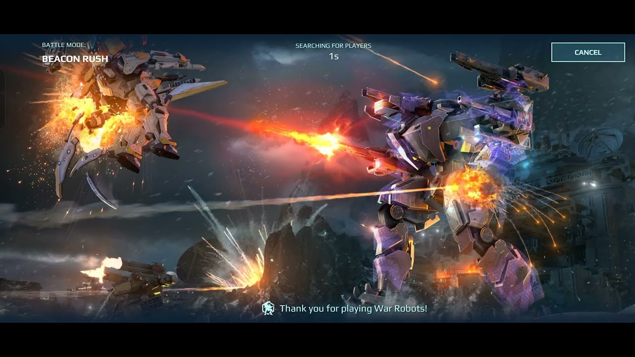 War robotos all level one equipment 