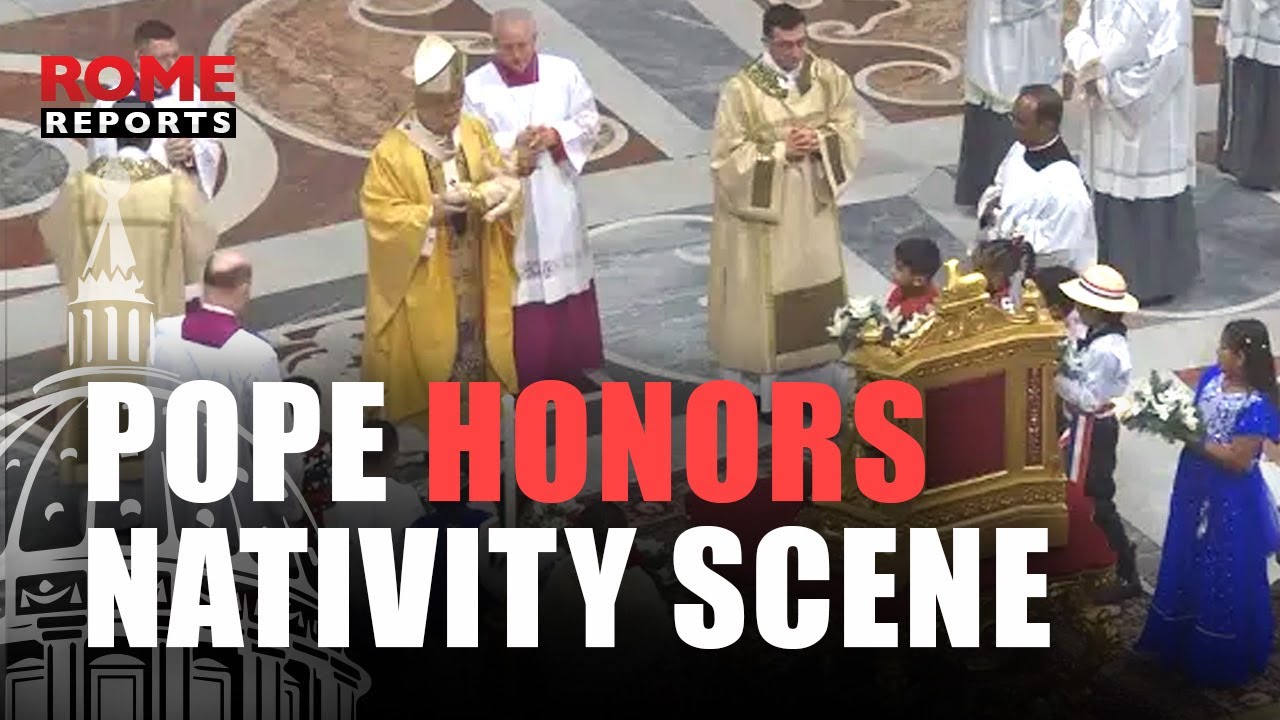 Pope Leo carries the Child Jesus in procession to the Nativity scene of St. Peter’s Basilica – VIDEO