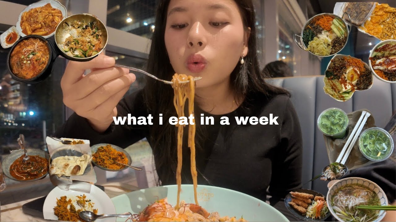 what i eat in a week🍲 pumpkin festival, friends giving & more