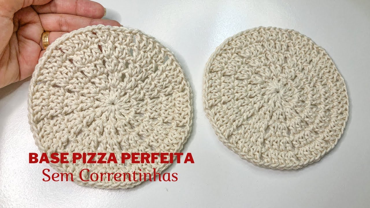 Subida de carreira sem correntinhas (base de crochê modelo “pizza”) - Atualização.